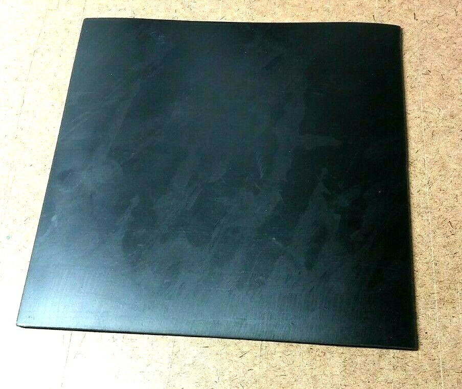 Neoprene Rubber Solid Flex Sheet 1/4" Thick 12" x 18" W Rect Pad 60 Duro Black
