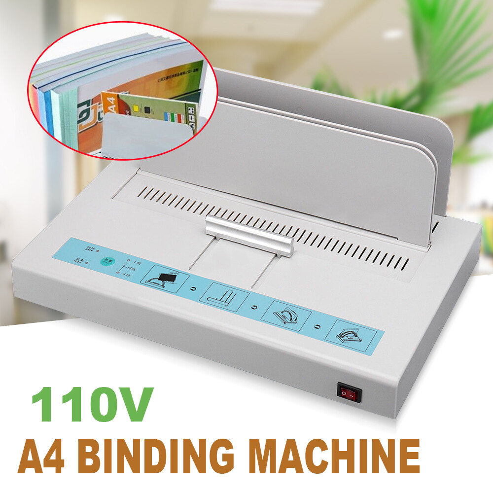 110V Paper Binding Machine Electric Book Automatic Binder Thermal Binding Machin