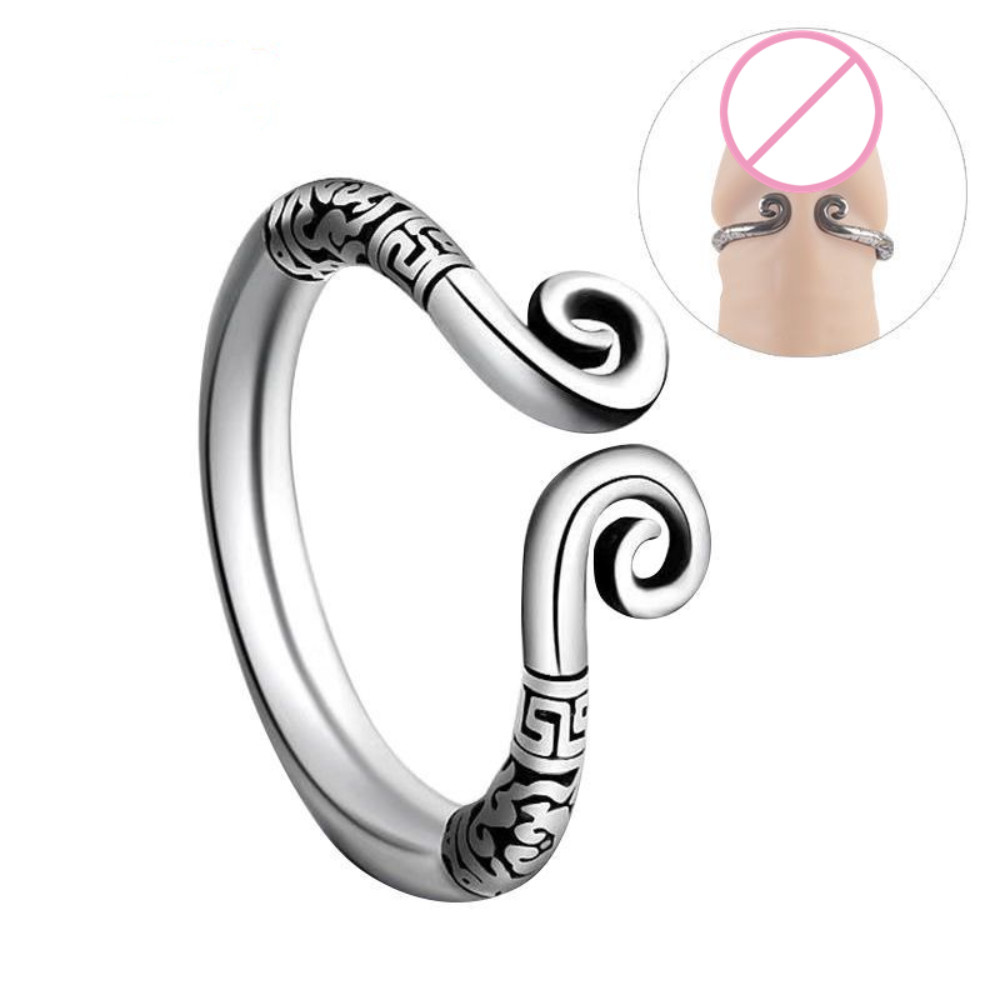 Stainless Steel Ball Penis Stretcher Glans Ejaculation Enhancer Men Delay Ring