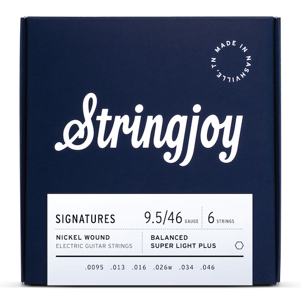 Stringjoy Signatures Nickel Wound Electric Guitar Strings; balanced 9.5-46