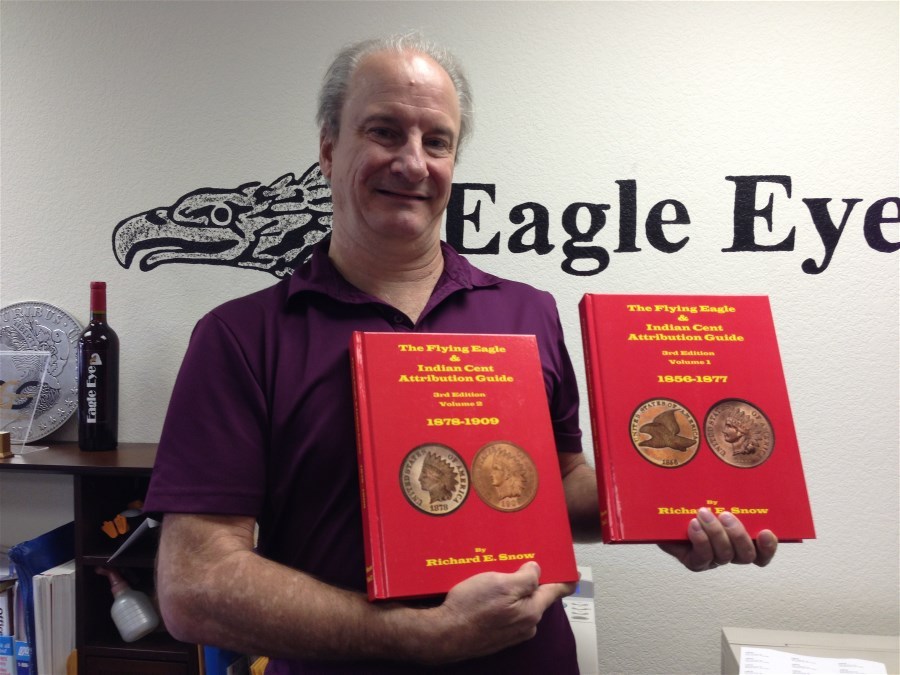 The Flying Eagle and Indian Cent Attribution Guide 3rd. Edition By Rick Snow daa
