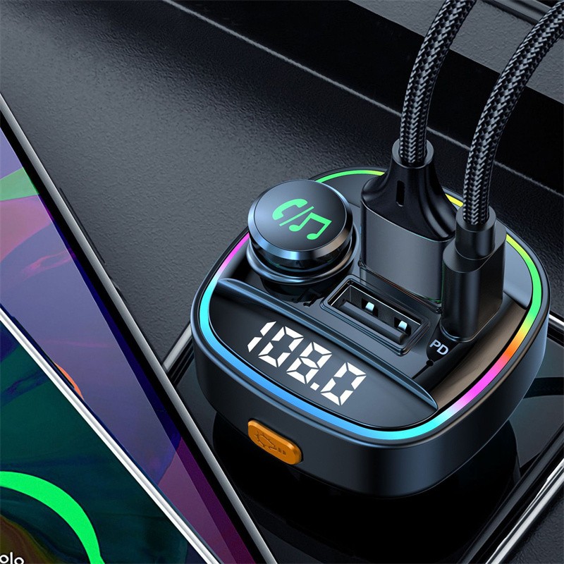 Car Bluetooth FM Transmitter MP3 Player USB Auto Fast Charger Adapter