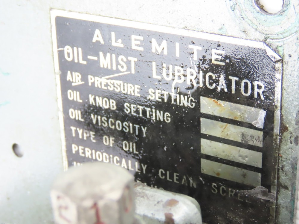 Alemite Oil Mist lubricator Generator Assembly