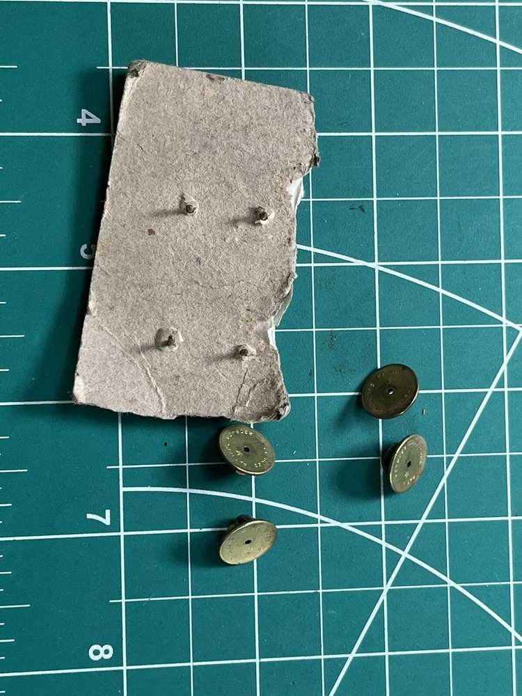 WWII NOS Infantry Collar Disks x 2