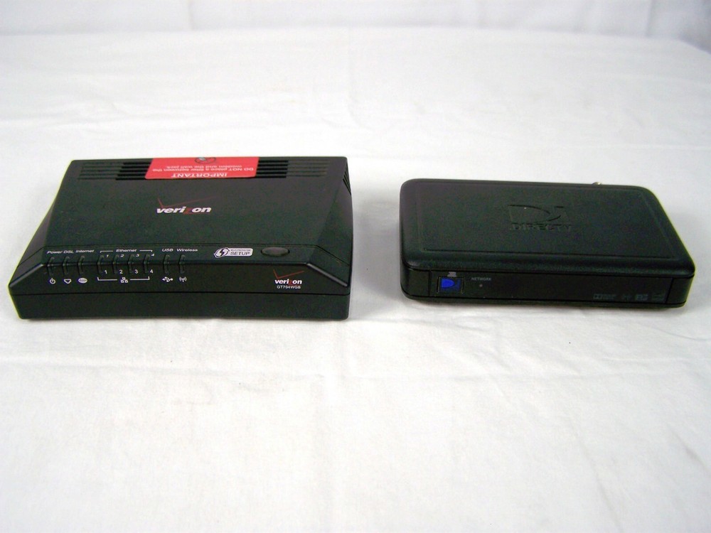 Verizon Modem Kit & DirecTV Cable Receiver Combo Set