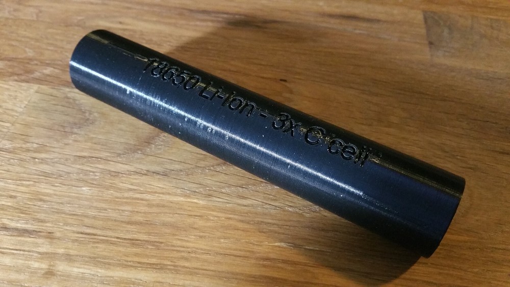 18650 Li-Ion to 3x C-cell Flashlight Adapter