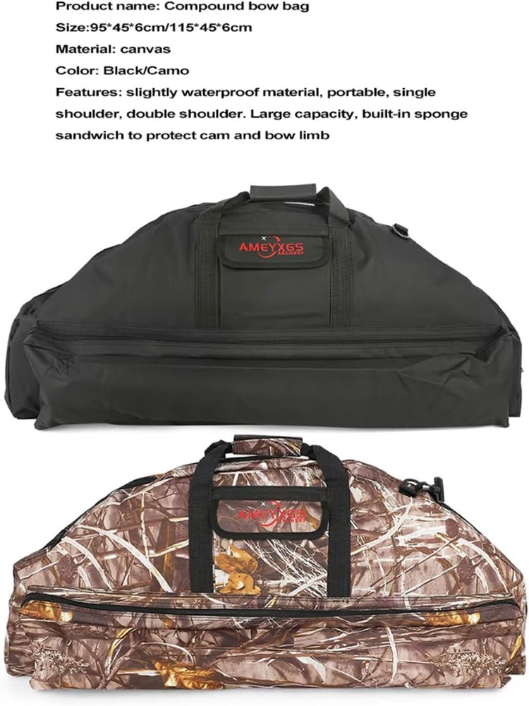 Lightweight Compound Bow Case Archery Carrying Bag Hunting Target Practice