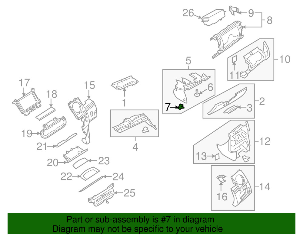 Genuine Land-Rover Lower Panel Clip FYC500040