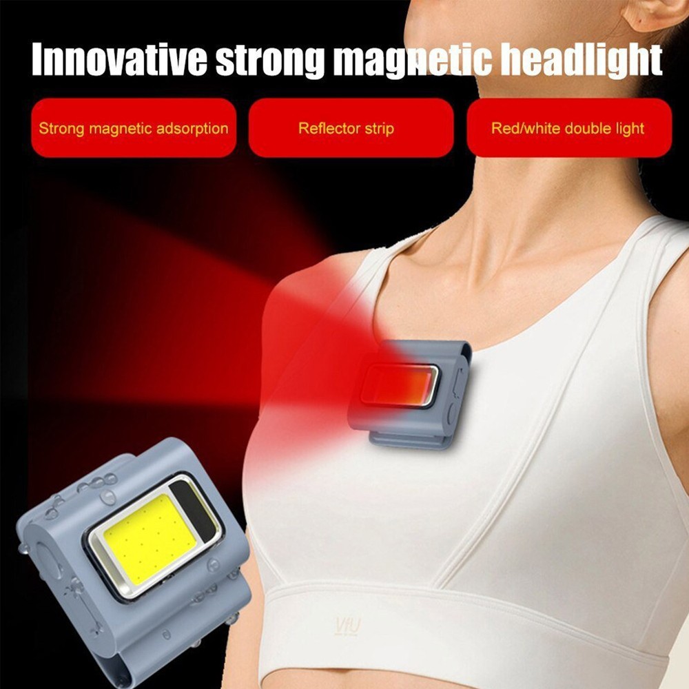 ˜(Silicone Clothespin Running Light) Magnetic Eyeglasses Worklight