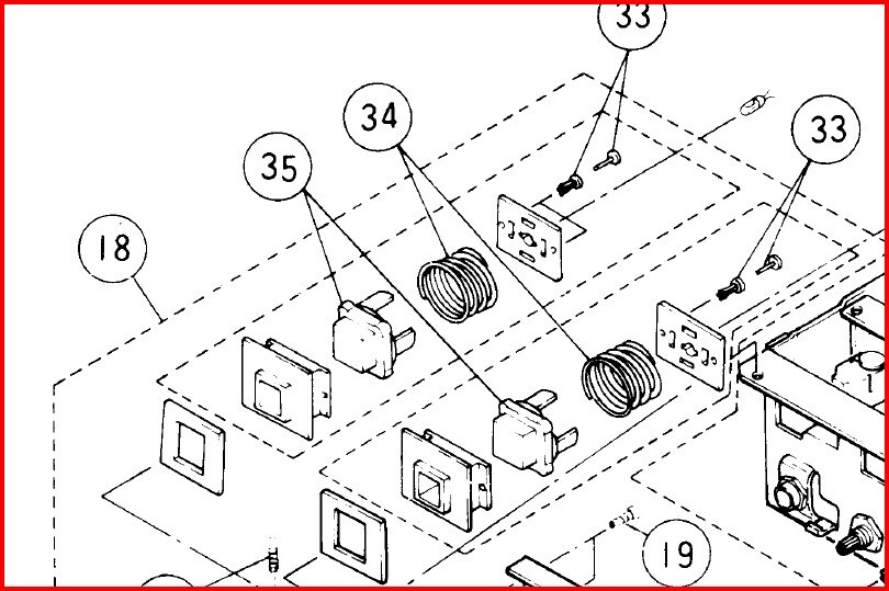Yamaha A-1 Integrated Amp front panel control button assembly