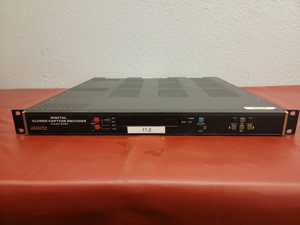 Evertz Model 8084 Digital Closed Captioning Encoder. Fast Shipping!