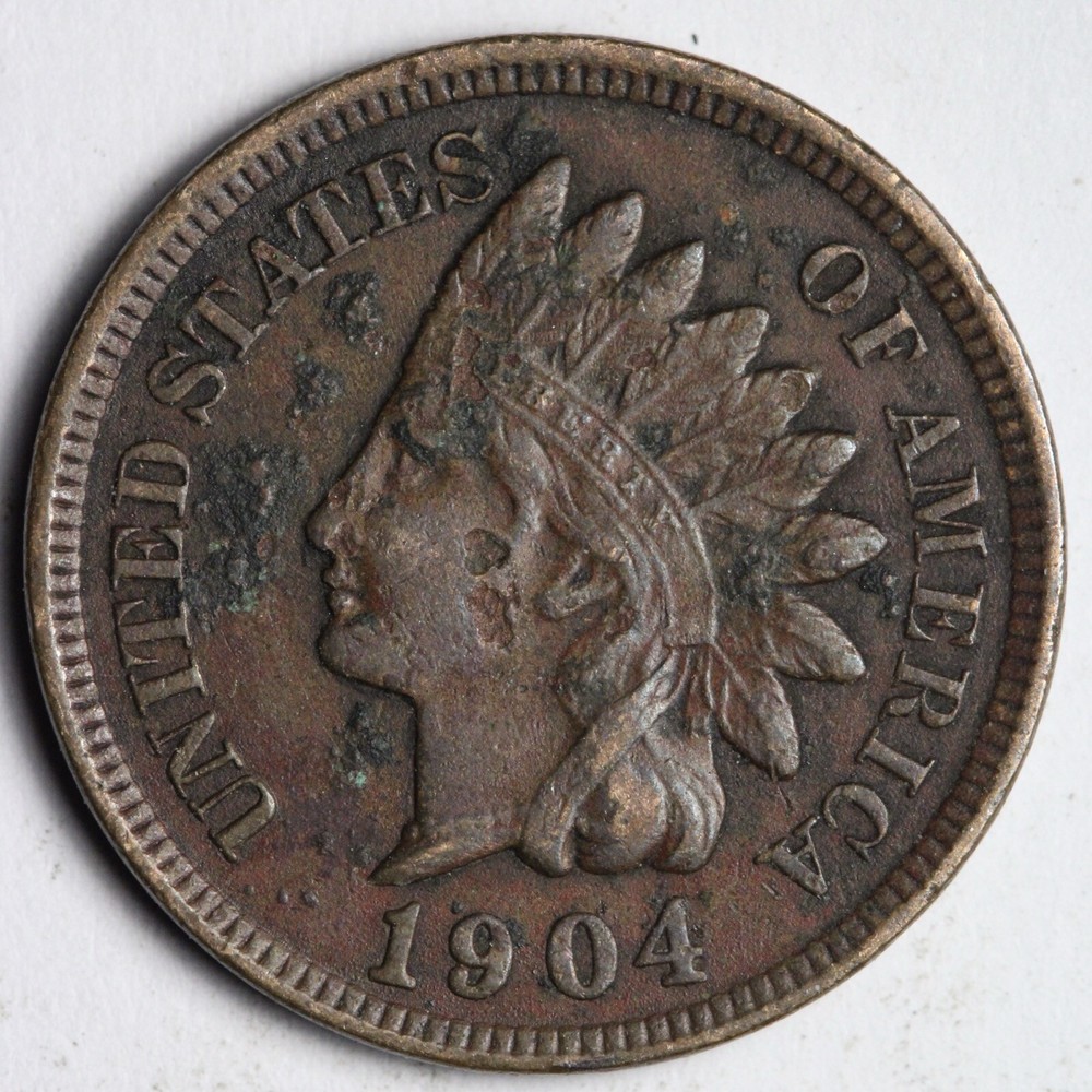 1904 Indian Head Cent Penny E179 RQC