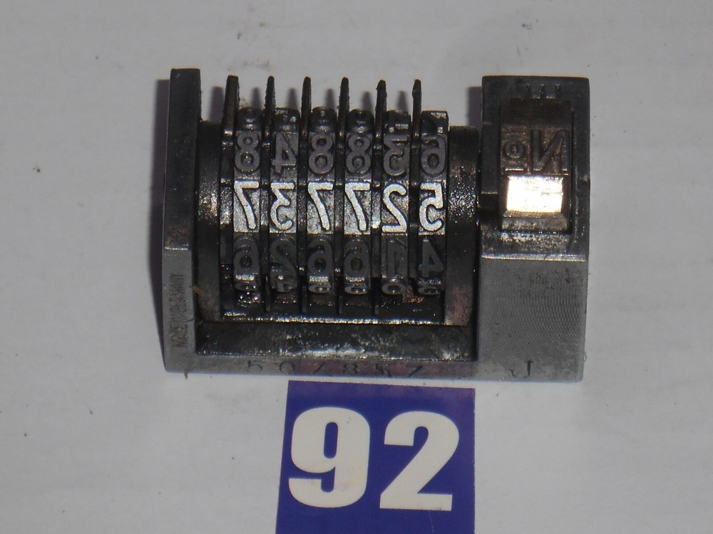 MARTO | Reverse letterpress numbering machine | 92