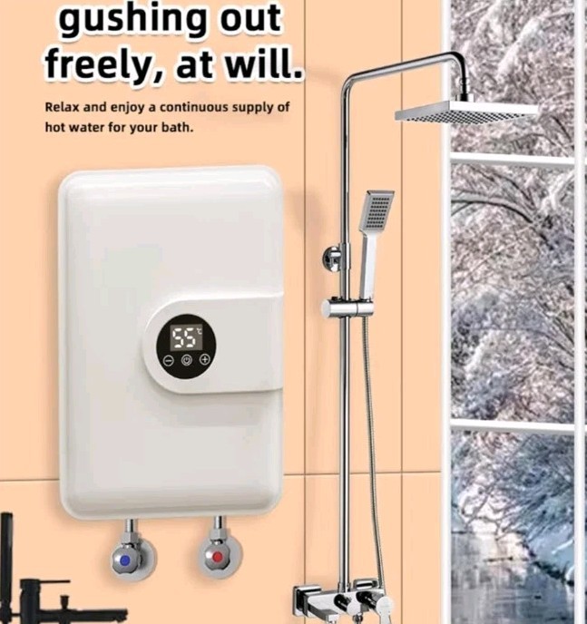 Instant Electric Tankless Water Heater 220V for Bathroom Toilet - Compact