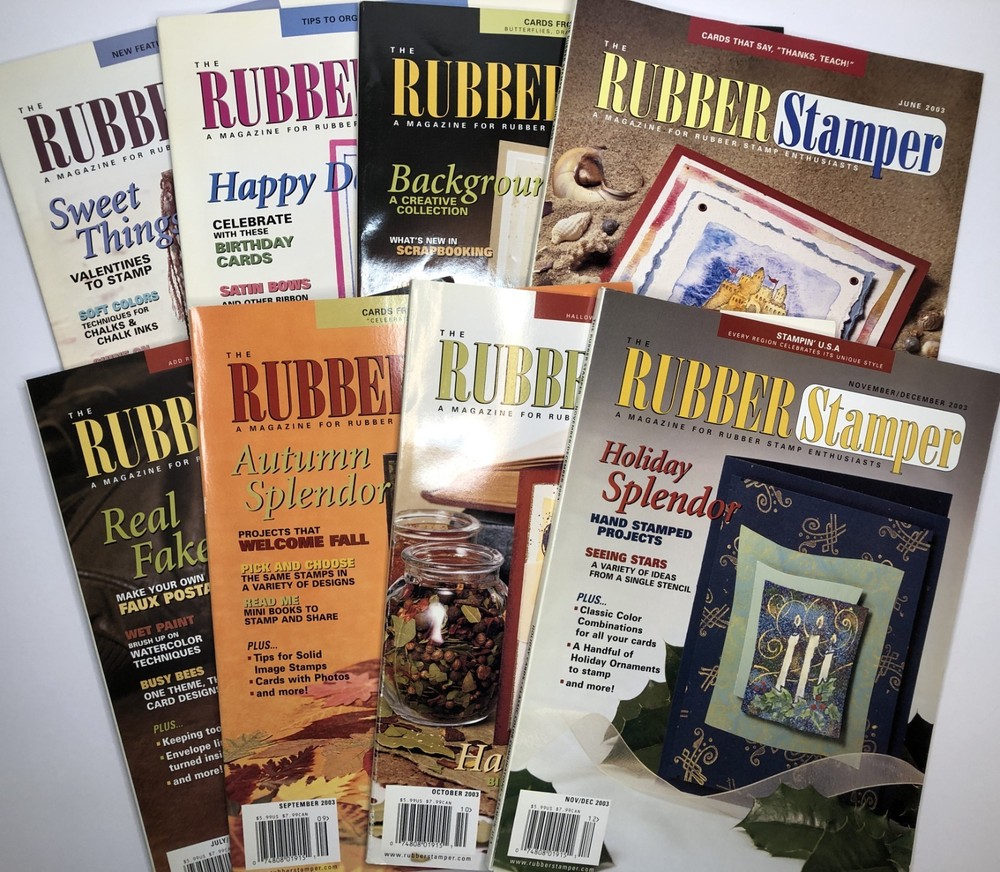 THE RUBBER STAMPER Magazine 2003 - Full Year - 8 Issues