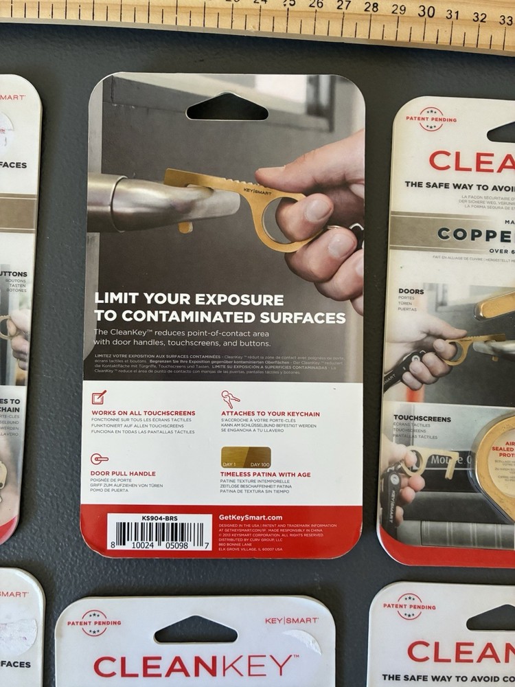 CLEANKEY KEY SMART Copper Alloy Keys 6 PACK (NEW)