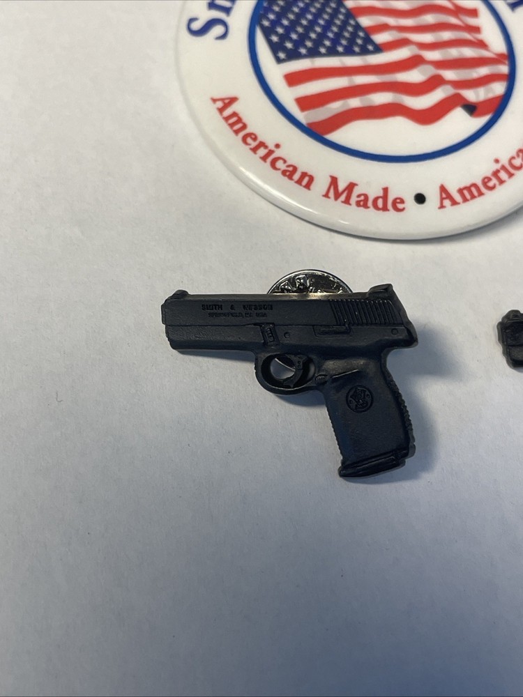 THREE SMITH WESSON HANDGUN PINS