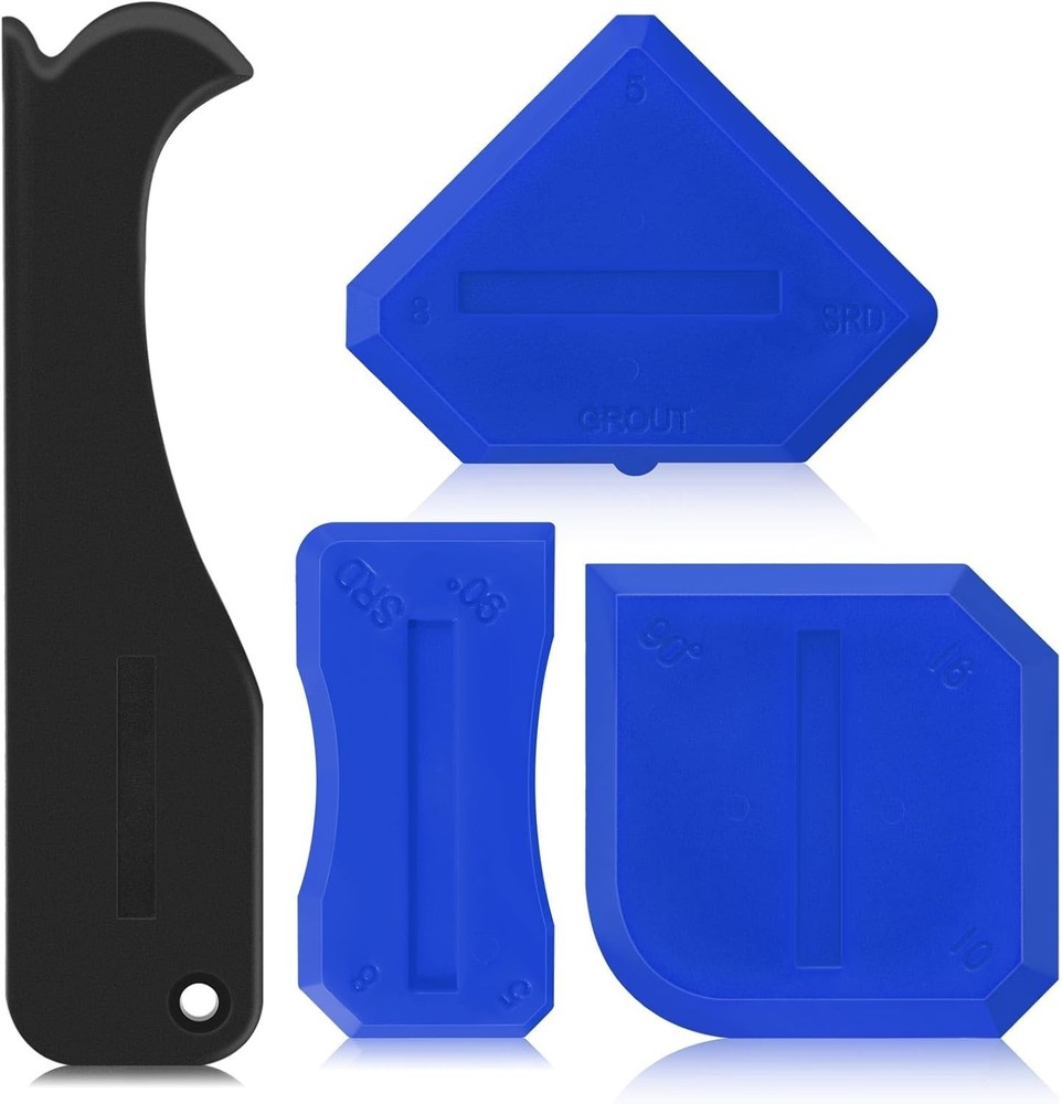 Versatile Caulking Tool Set for Kitchen and Bathroom with Reusable Design
