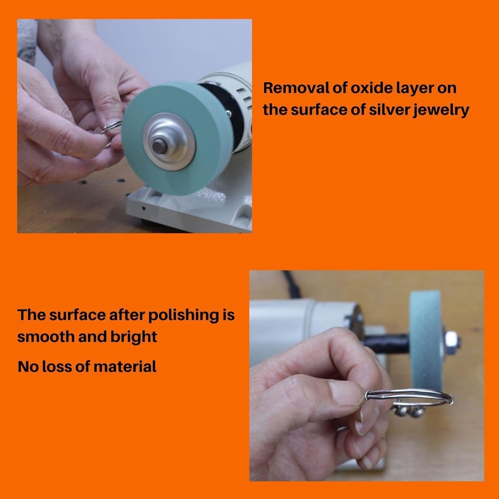 Elastic Polyurethane Buffing Wheels 3 Inch 2000 Grit Mirror Polished