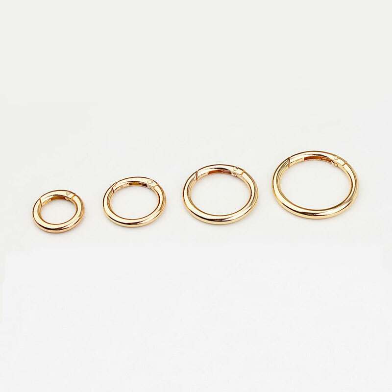 100pcs Round Open Spring Ring for Adjustment Strap Bag Hardware Accessories