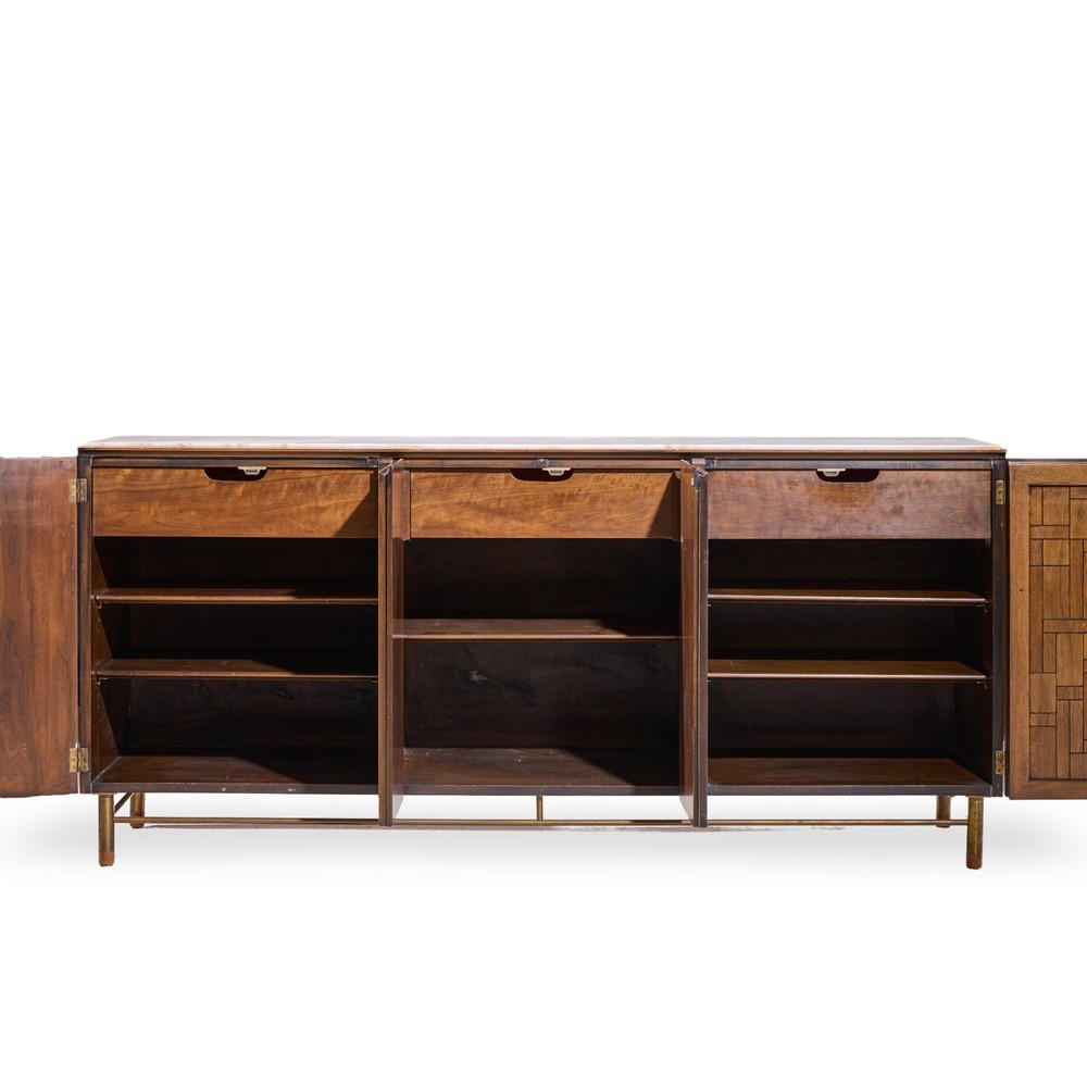 Bert England Mid Century Marble Top Credenza