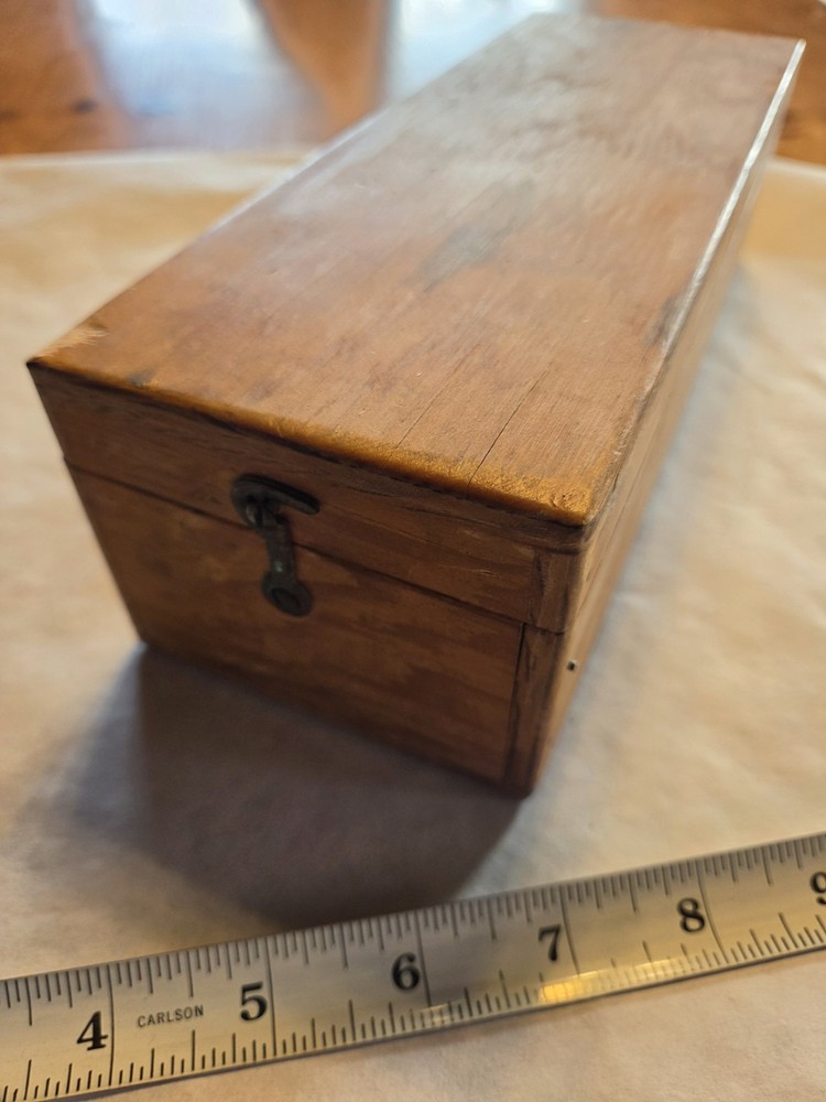 Vintage Compascope with Wooden Case. Post WW2, working! with Working Light.