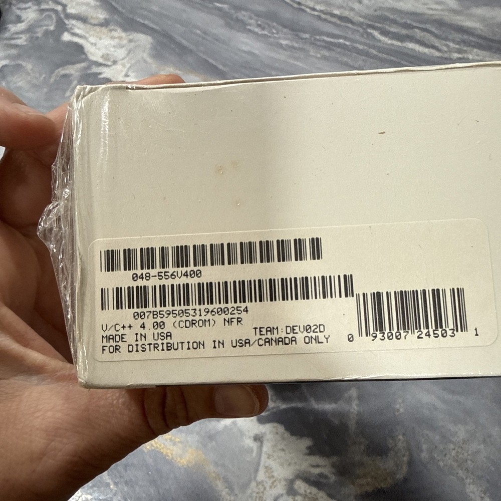 Microsoft Visual C++ Edition 4.0 - BRAND NEW SEALED IN BOX!