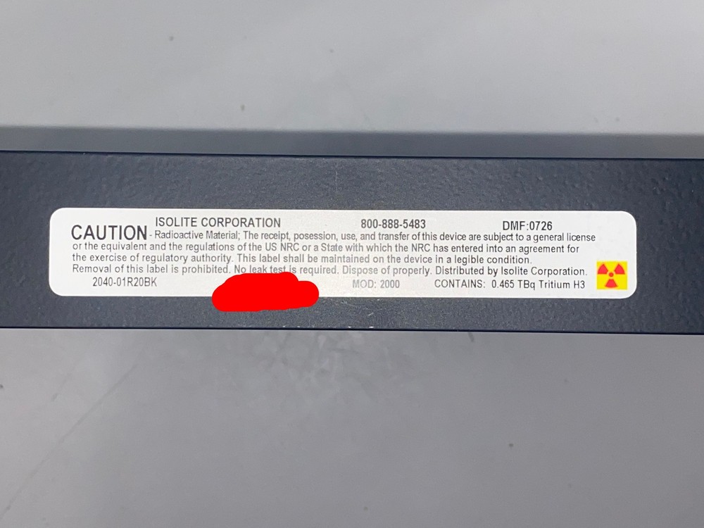 Isolite Self-Luminous Exit Sign, 1 Face(s), Tritium, Universal Mount