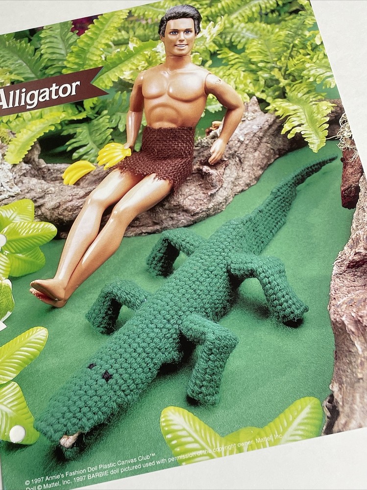 Alligator Annie's Fashion Doll Plastic Canvas Pattern