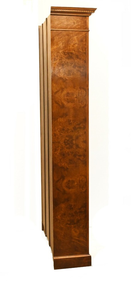 Walnut Open Bookcase - Sheraton Regency Bookcases Open Front