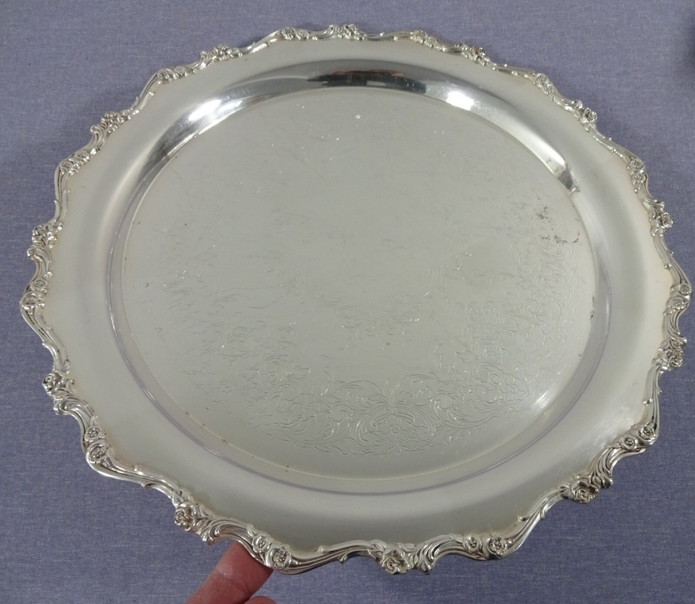 SILVERPLATE COFFEE SERVICE, WILCOX AMERICAN ROSE