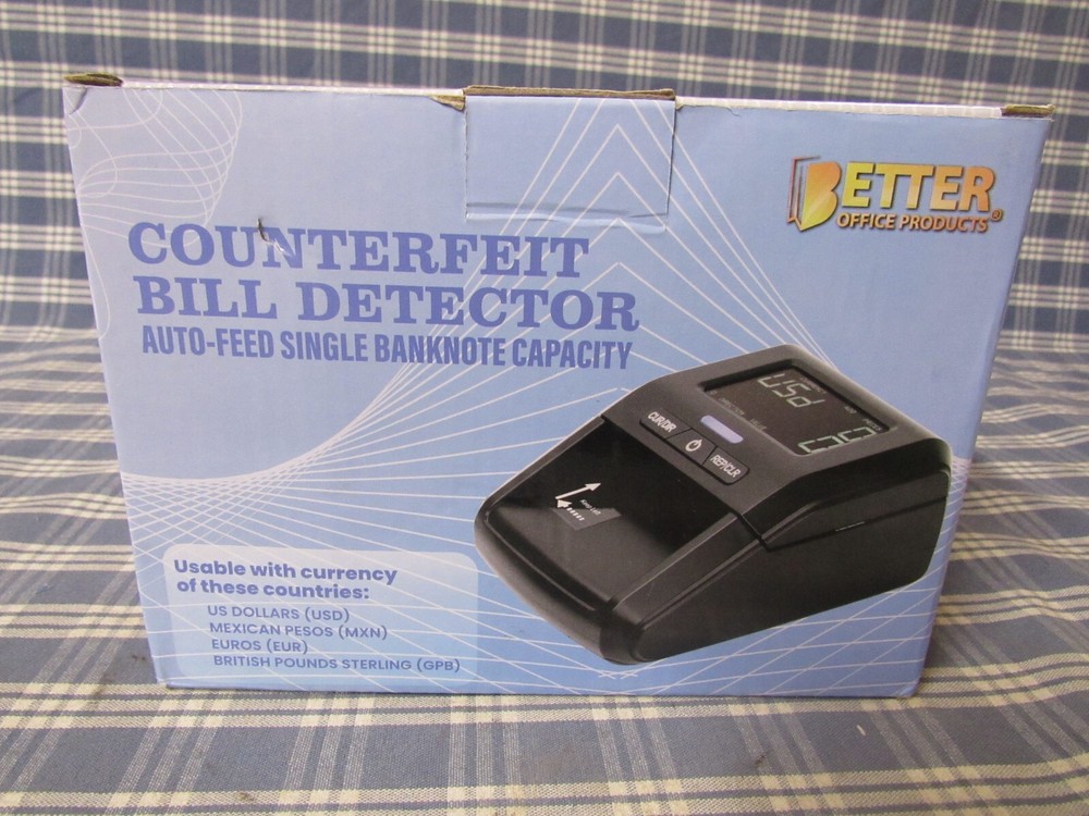 Counterfeit Bill Detector Machine with LCD Display (New Open Box) FREE SHIPPING.