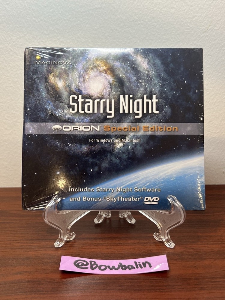 IMAGINOVA - STARRY NIGHT 2-DISC PC CD-ROM SOFTWARE FOR WIN XP + SKYTHEATER DVD