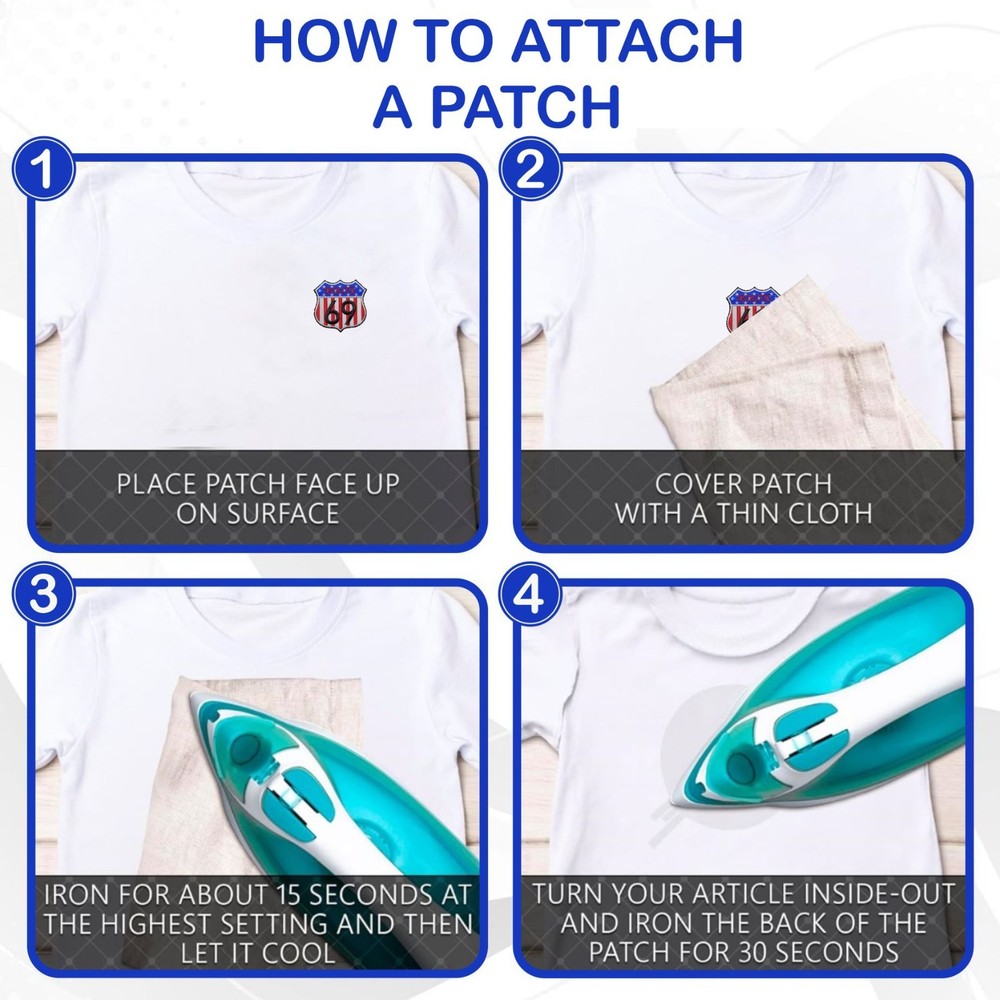 Route 69 Patch Rt.69 Patch Iron On Patch - Sew Patch - Embroidered Patch