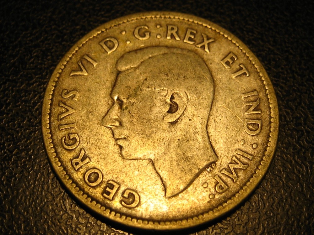 1940 80% Silver Canadian Quarter