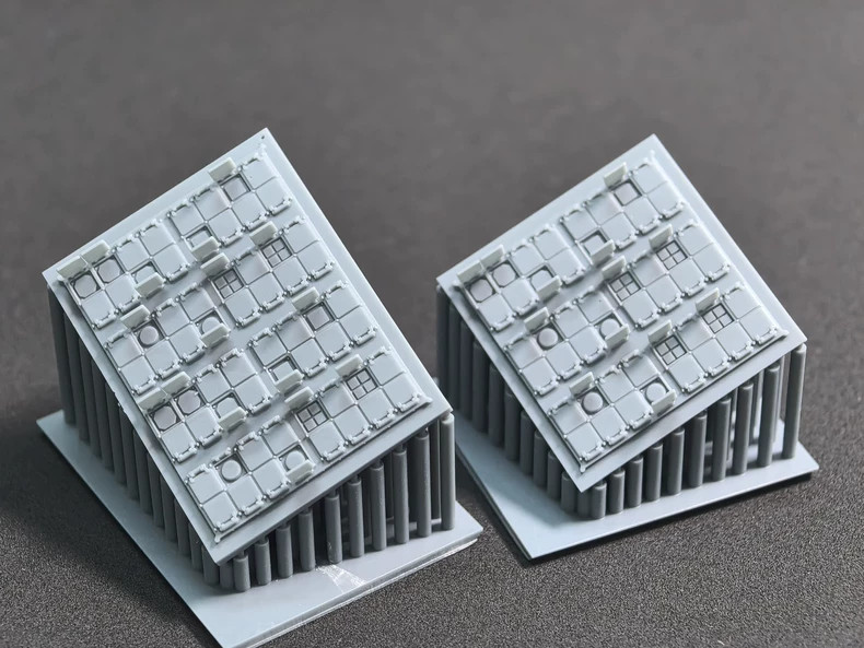 3Dprinted 1/350 scale Vertical Launching System Modules for Type unpainted model