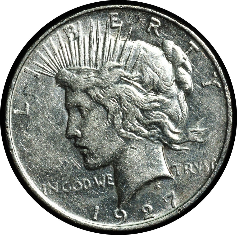 1927-D Peace Dollar Choice AU