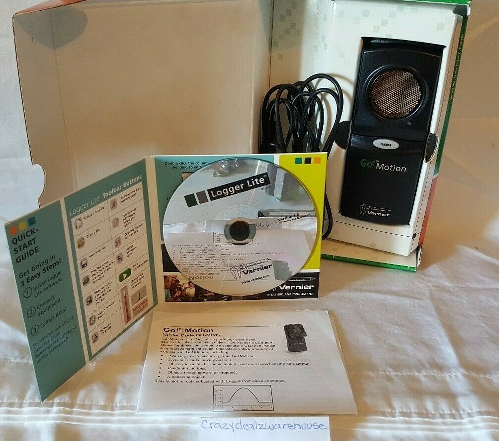 Vernier Go! Motion Velocity & Acceleration Sensor~USB Logger Lite Software *NEW*