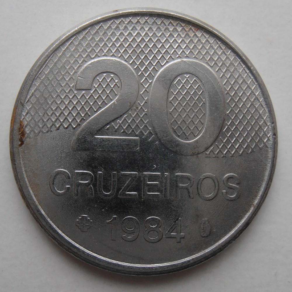 BRAZIL 20 CRUZEIROS 1984