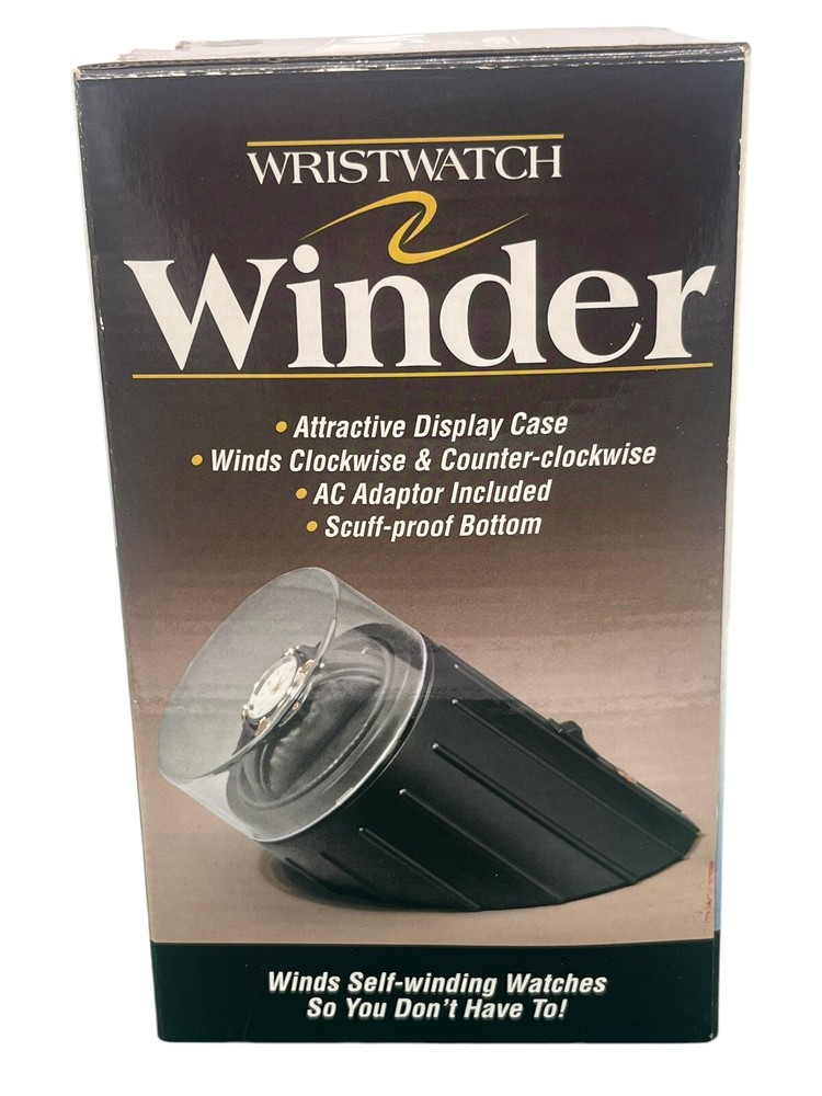 Feldstein Single Wristwatch Winder Display Case Two Direction Winding