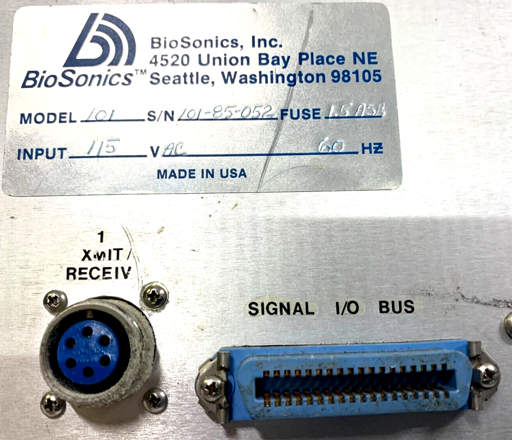 Biosonics model 101 sonar DEEP WATER echo sounder receiver, locking hard case