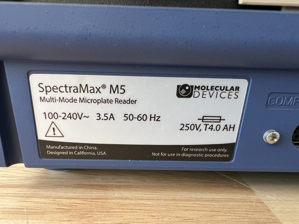 Molecular Devices SpectraMax M5 Microplate Reader TESTED with CALIBRATION