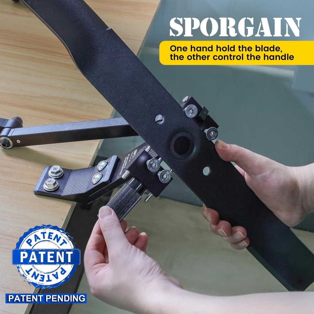 [Updated] Lawn Mower Blade Sharpener 15°-45° Adjustable Frame with Ball Beari...