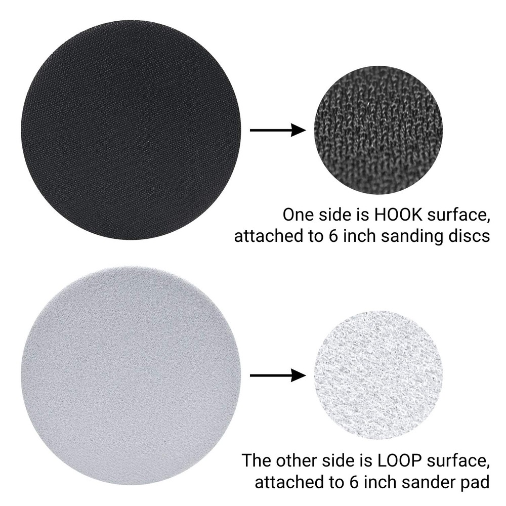 6 inch Hook and Loop Soft Foam Interface Sanding Disc Sander Buffer Backing Pad