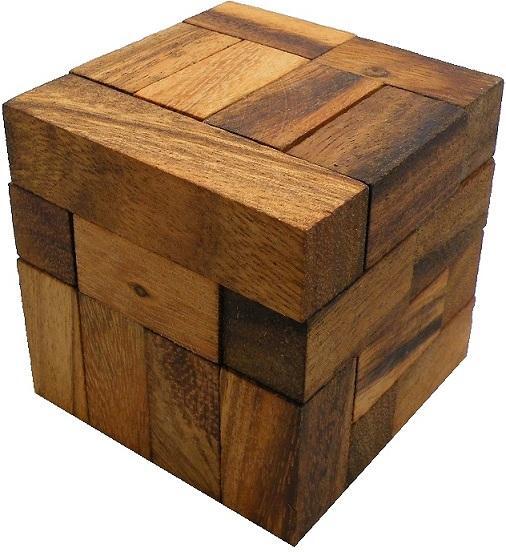 Brain Storm Cube - Wooden Brainteaser Puzzle
