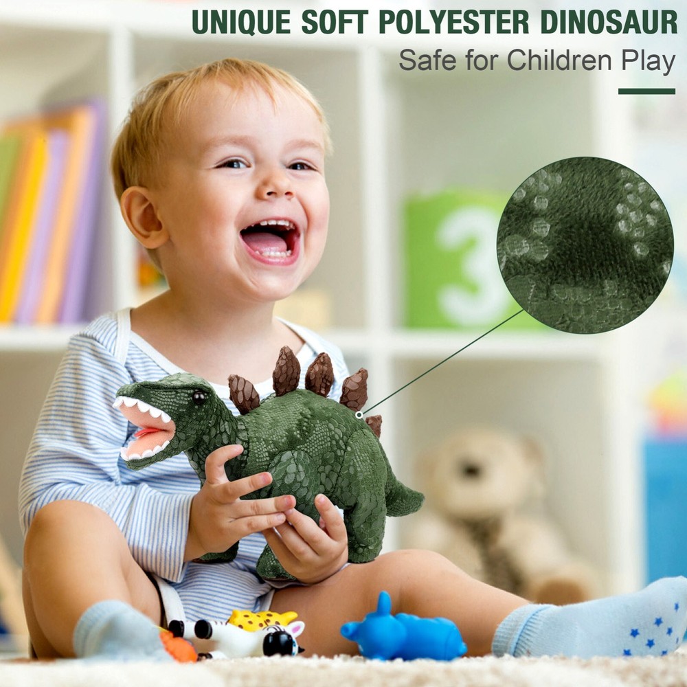 RC Remote Control Walking Dinosaur singing Talking Toys w/ Volcanic Eggs Trees