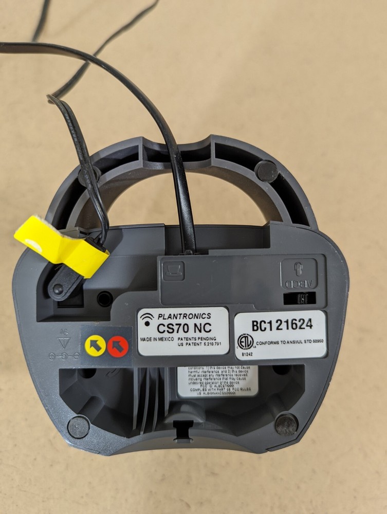 PLANTRONICS CS70 NC Charging Base Only *Tested/Works*