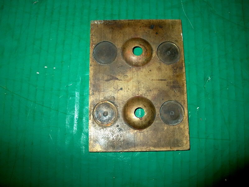 VINTAGE ROTARY SWITCH SOLID BRASS COVER SWITCH PLATE