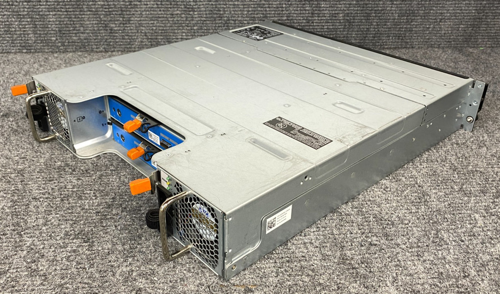 Dell Compellent SC220 Mass Storage Array, 2x Controllers, 2x PSU w/ Cord (As Is)
