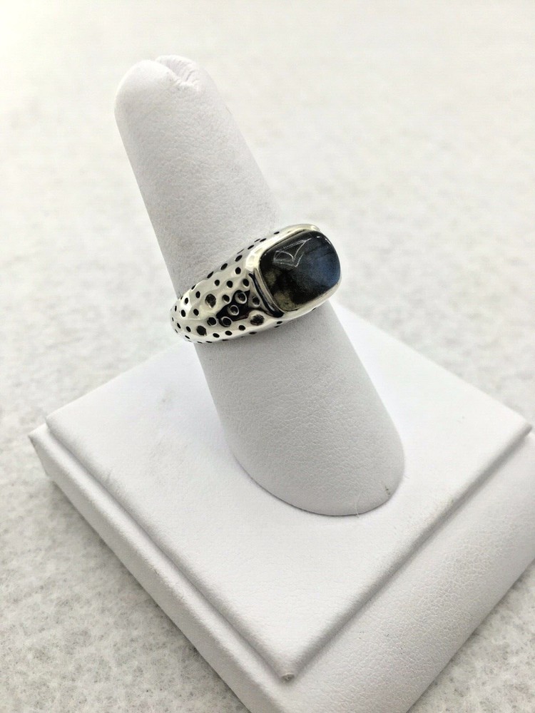 Sterling Silver Labradorite ring size 8